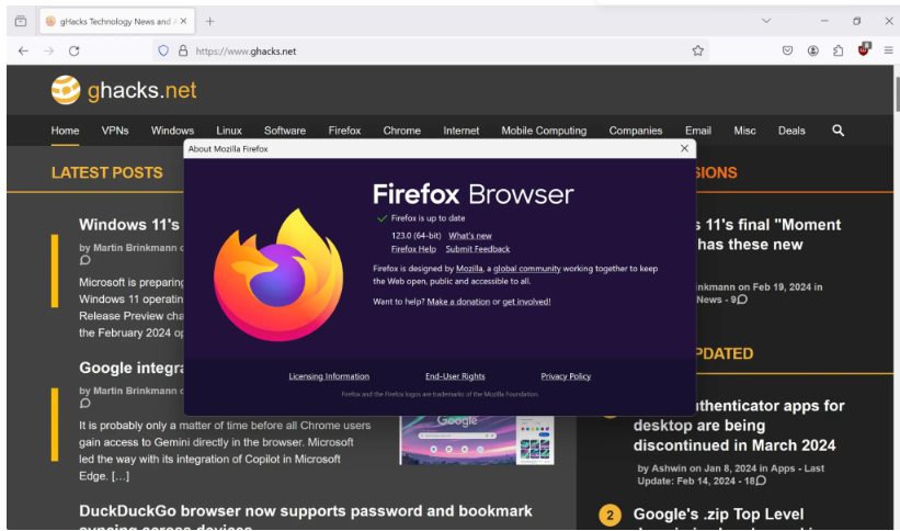 Firefox 123.0稳定版发布：全面升级浏览体验！