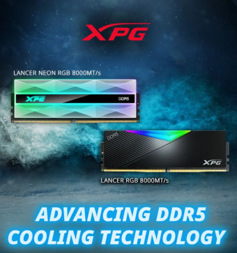 威刚创新发布XPG全新DDR5游戏内存，散热技术再升级