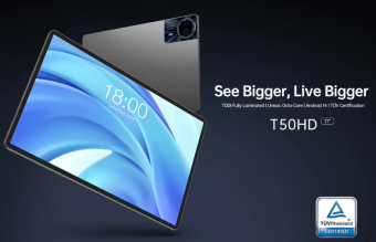 台电T50 HD全贴合屏幕、紫光展锐T606处理器带来新体验