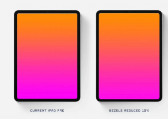 苹果新一代OLED iPad Pro边框进一步缩窄
